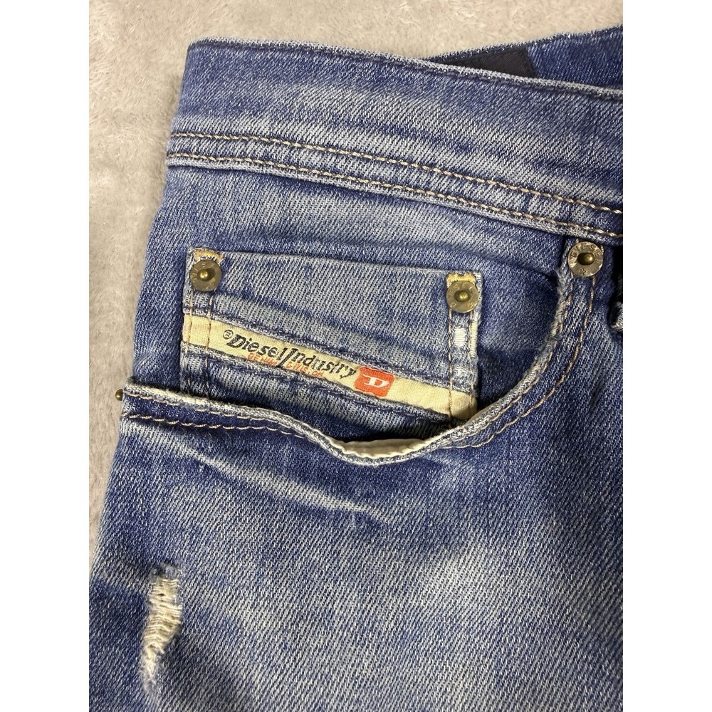 Diesel Selvage Jeans Tepphar Slim Carrot Fit Men's 33x32 Button Fly Distressed - Picture 9 of 16